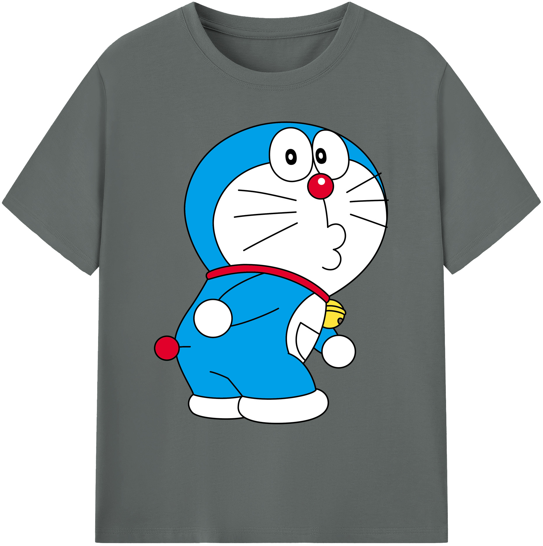 （画像用） ドラえもん Doraemon 綿100％ メンズ半袖Tシャツ｜肌触りやわらか＆通気性